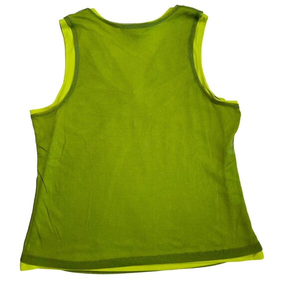 Venezia 14/16 Green Sleeveless Nylon & Polyester Ruched V-Neck Top - Picture 6 of 9